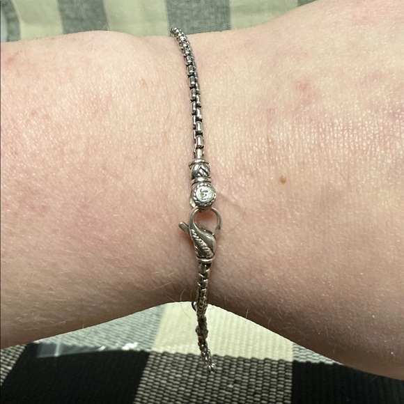 John Hardy JAI great shape initial letter S sterling silver 925 cable bracelet - Picture 4 of 8